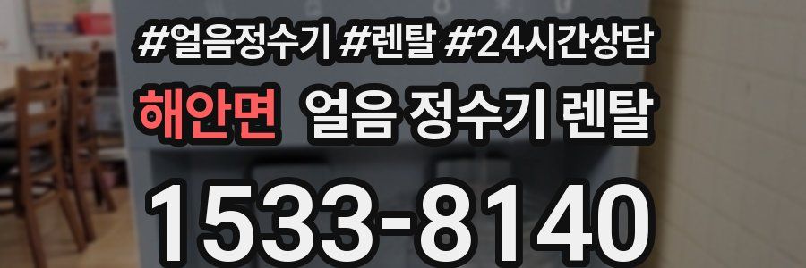 해안면 얼음 정수기 렌탈