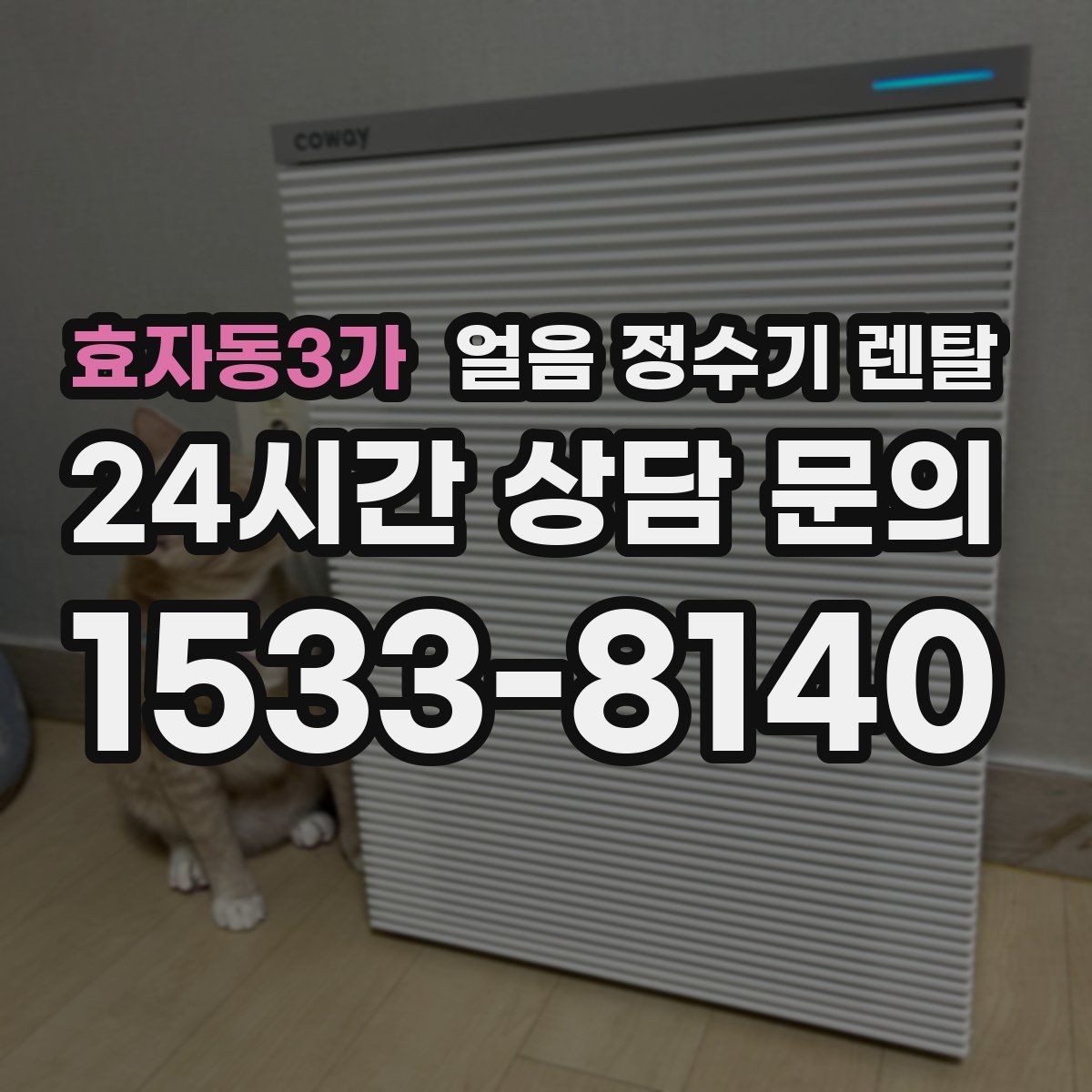 효자동3가 얼음 정수기 렌탈 선택 기준을 한 장으로 정리했습니다