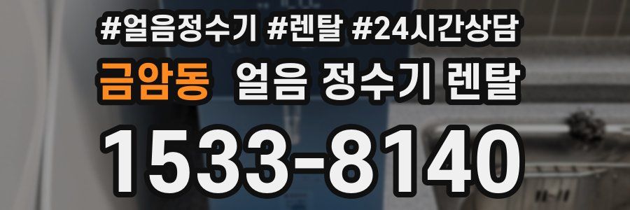 금암동 얼음 정수기 렌탈