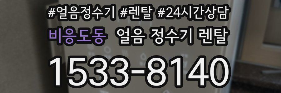 비응도동 얼음 정수기 렌탈