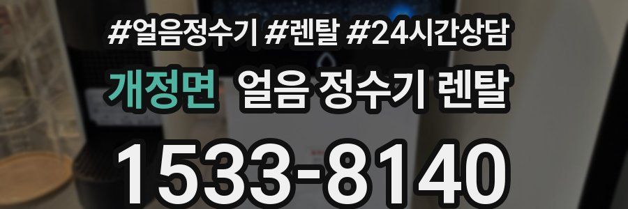 개정면 얼음 정수기 렌탈