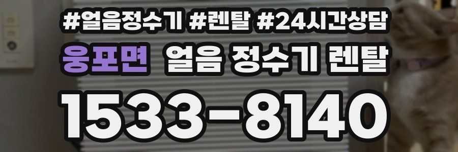 웅포면 얼음 정수기 렌탈