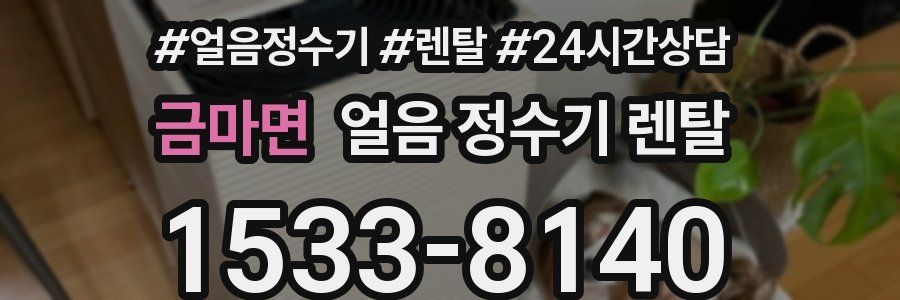 금마면 얼음 정수기 렌탈