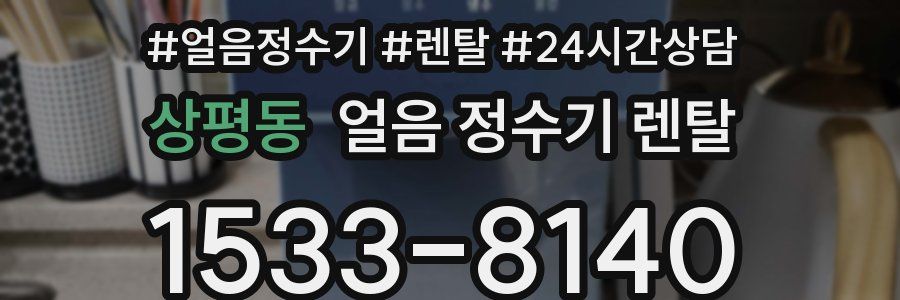 상평동 얼음 정수기 렌탈