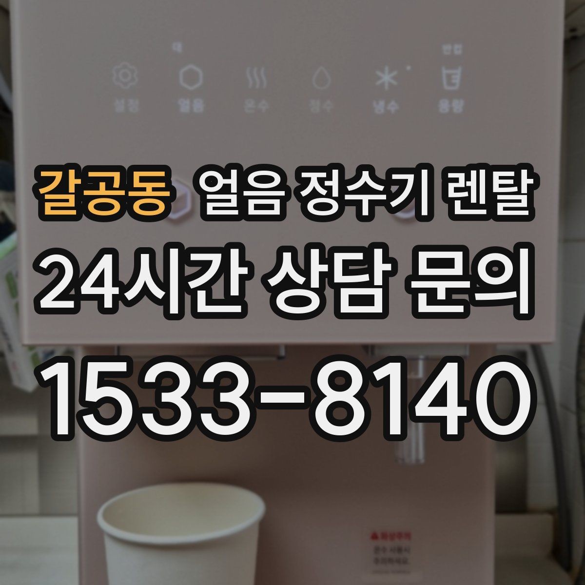 갈공동 얼음 정수기 렌탈 얼음 맛이 씁쓸해지면 필터를 의심하세요