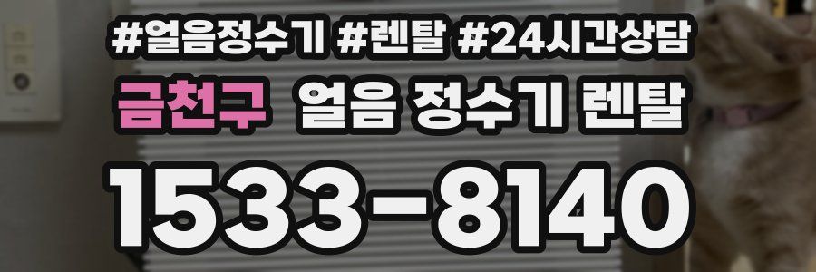 금천구 얼음 정수기 렌탈