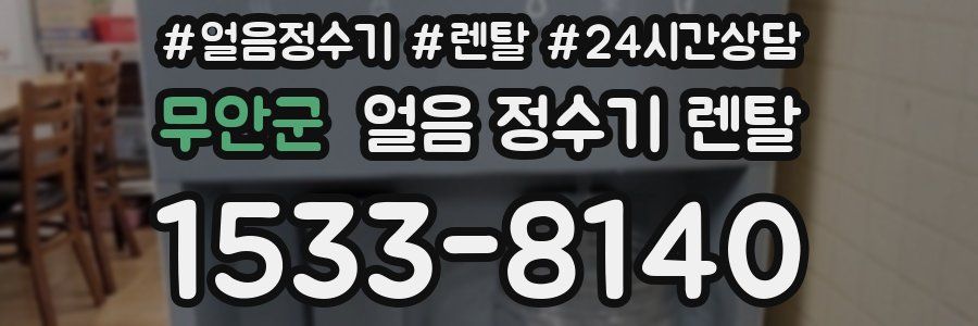 무안군 얼음 정수기 렌탈