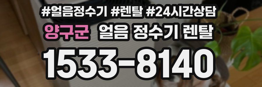 양구군 얼음 정수기 렌탈