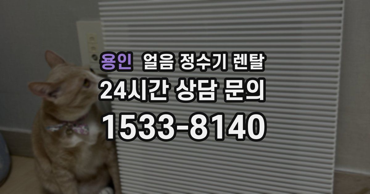 용인 얼음 정수기 렌탈