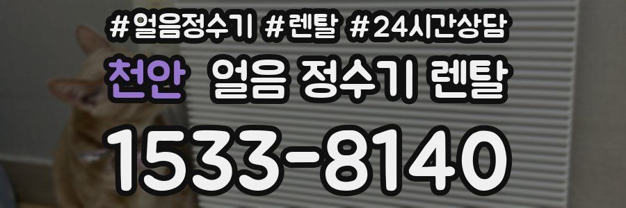 천안 얼음 정수기 렌탈