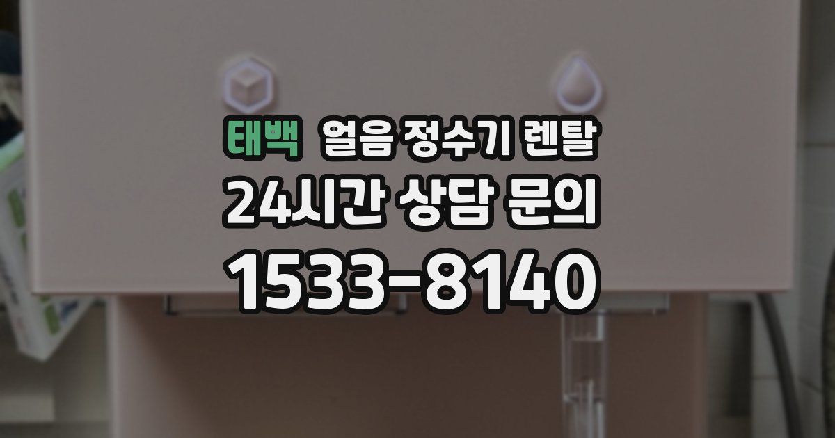 태백 얼음 정수기 렌탈