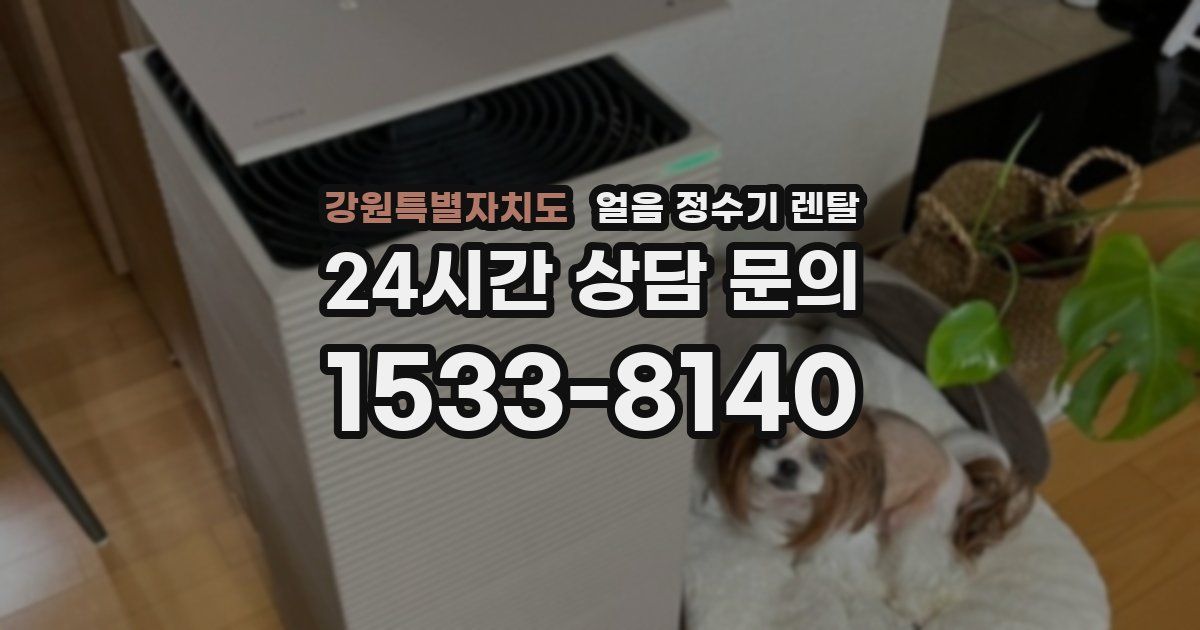 강원특별자치도 얼음 정수기 렌탈