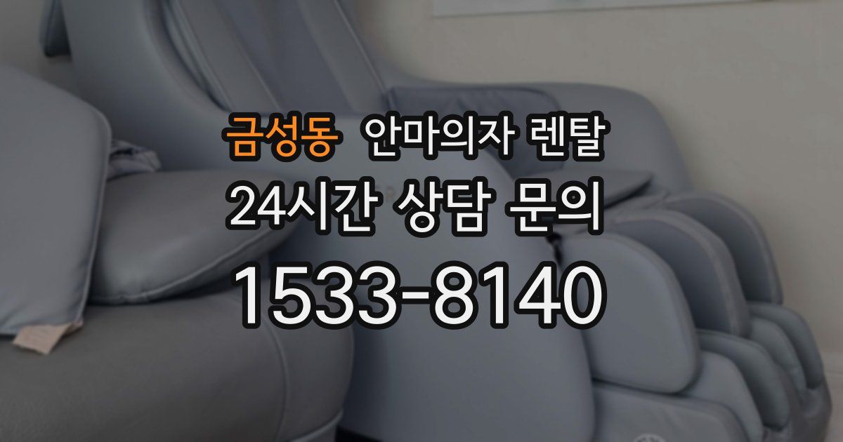 금성동 안마의자 렌탈