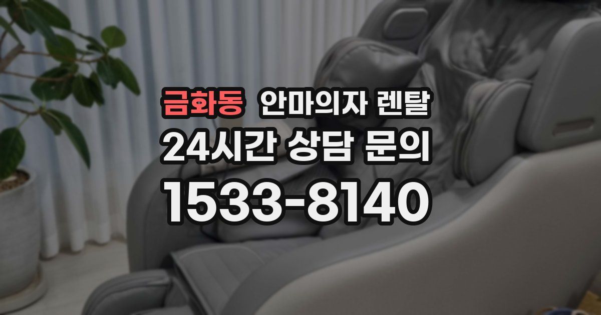금화동 안마의자 렌탈
