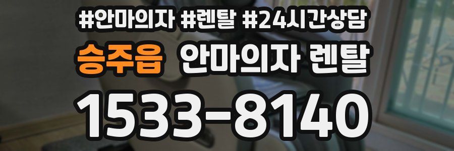 승주읍 안마의자 렌탈