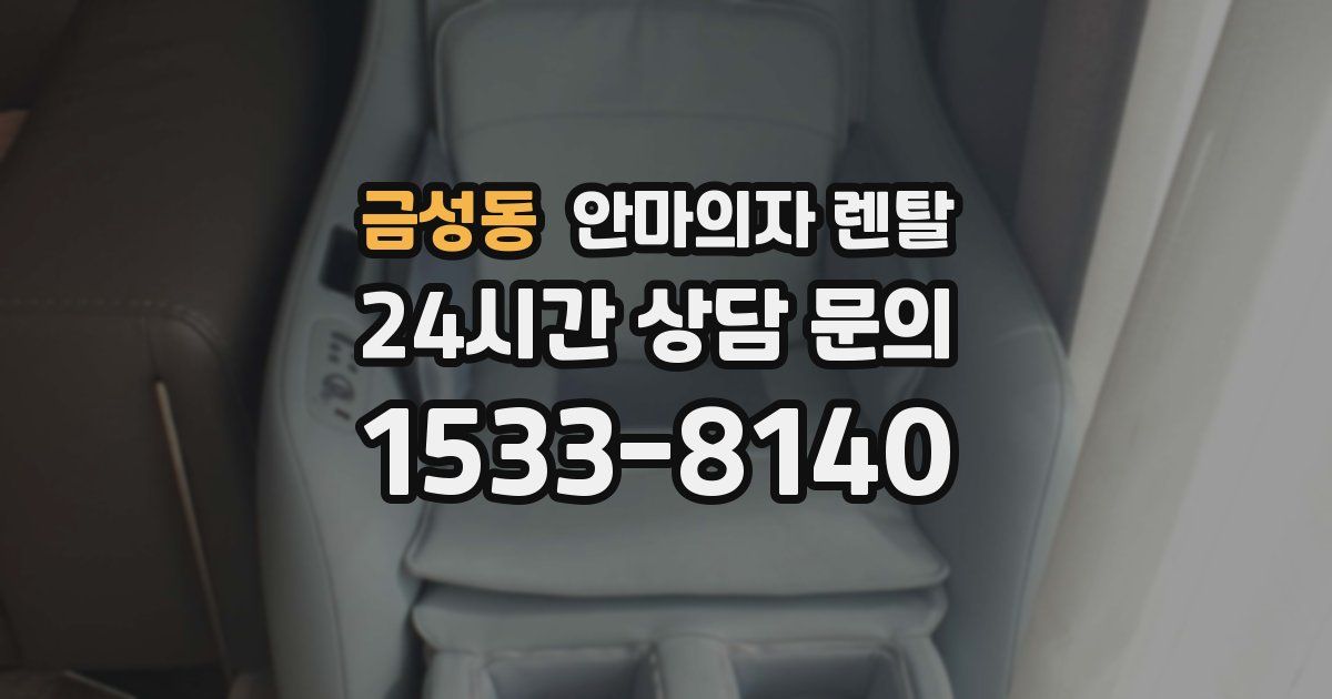 금성동 안마의자 렌탈
