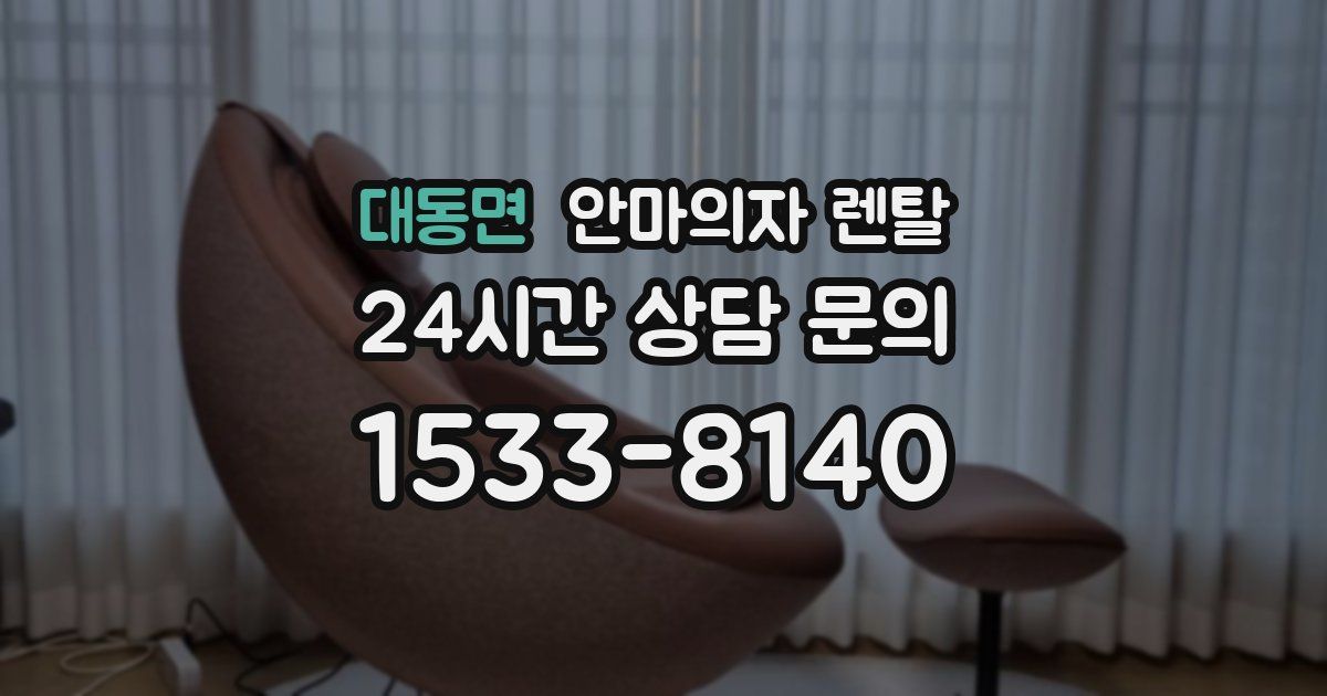 대동면 안마의자 렌탈