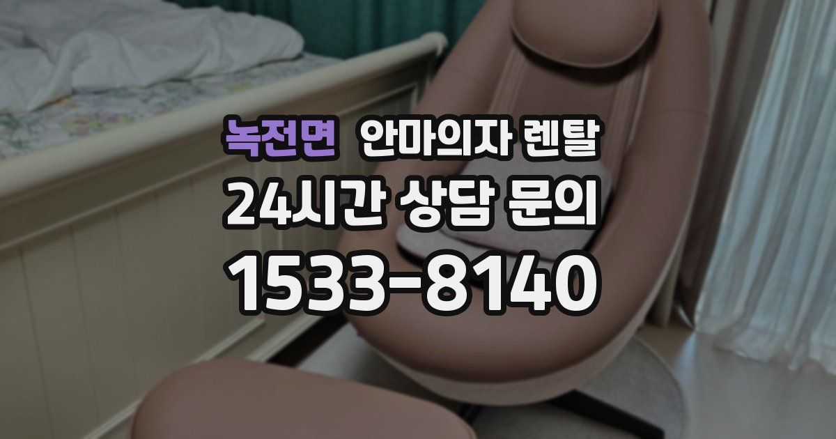 녹전면 안마의자 렌탈