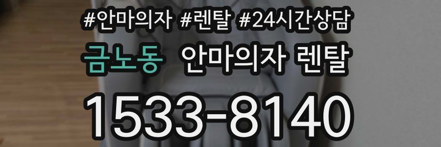 금노동 안마의자 렌탈