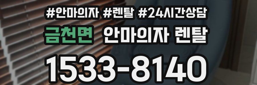 금천면 안마의자 렌탈