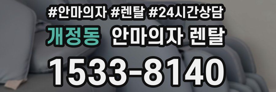 개정동 안마의자 렌탈