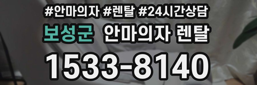 보성군 안마의자 렌탈