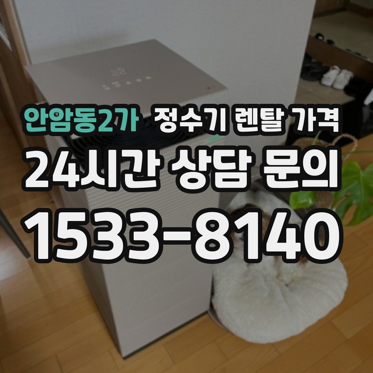 안암동2가 정수기 렌탈 가격 싱크대형과 스탠드형 비교