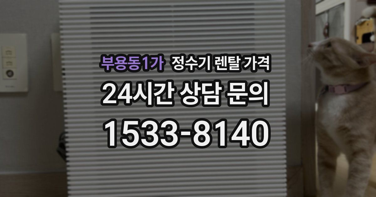 부용동1가 정수기 렌탈 가격