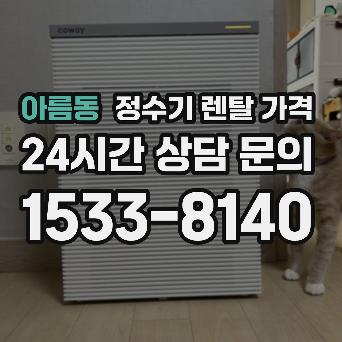 아름동 정수기 렌탈 가격