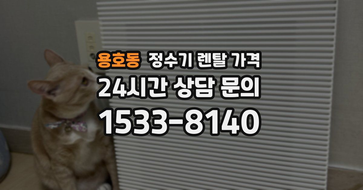 용호동 정수기 렌탈 가격