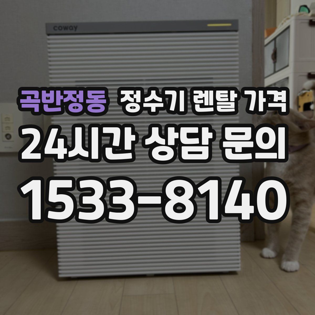 곡반정동 정수기 렌탈 가격