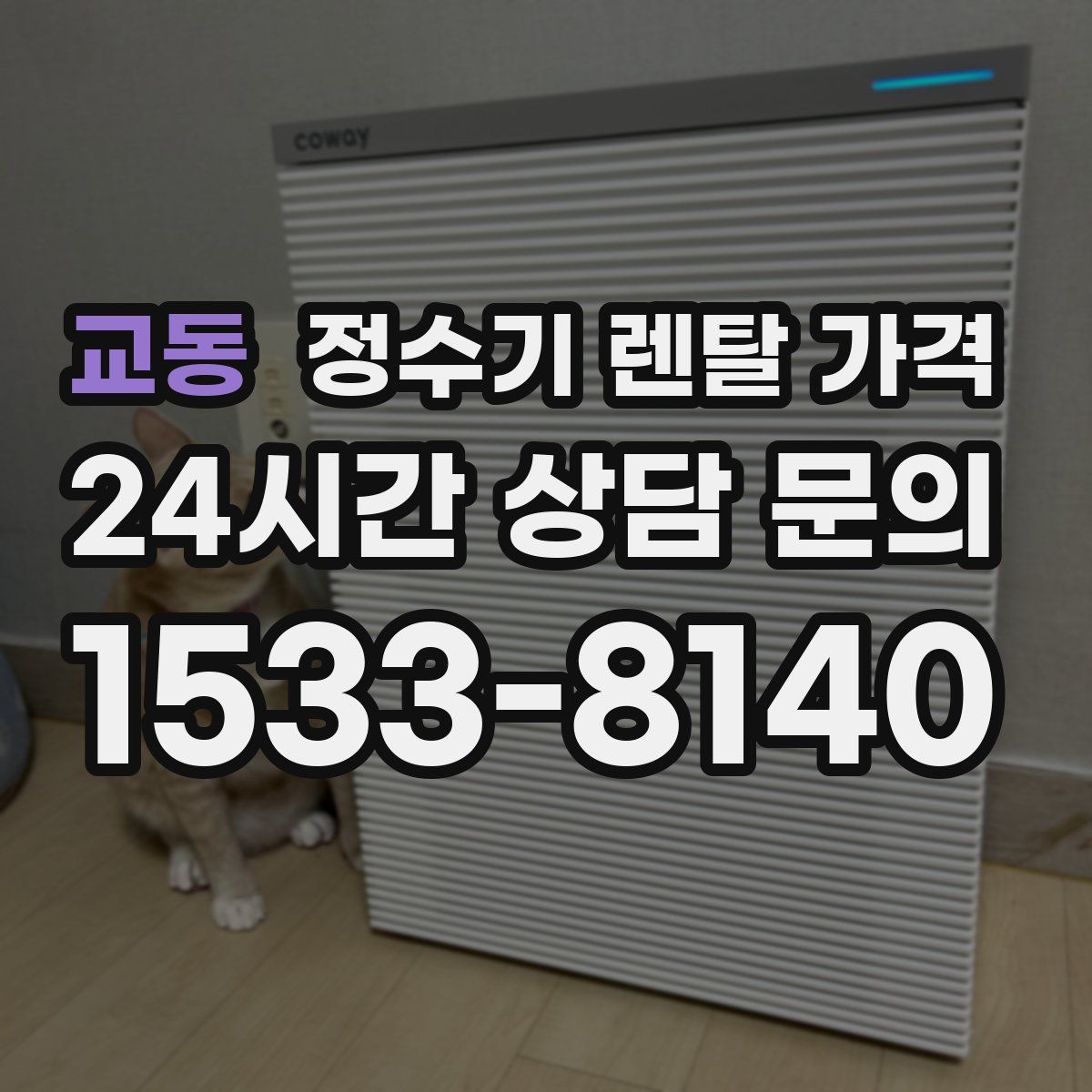 교동 정수기 렌탈 가격