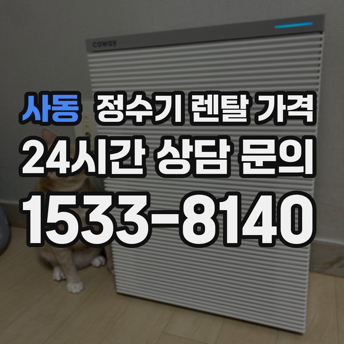 사동 정수기 렌탈 가격