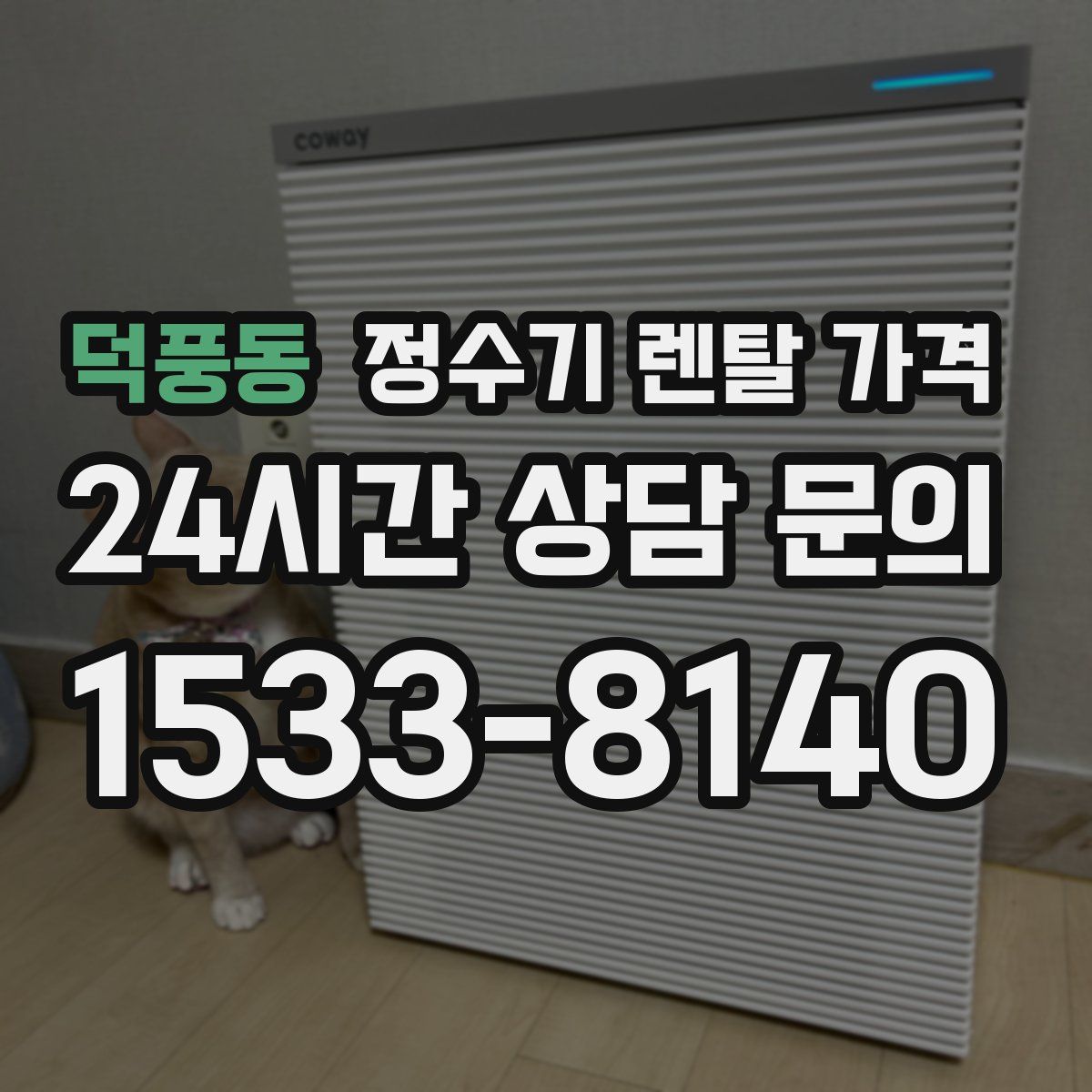 덕풍동 정수기 렌탈 가격