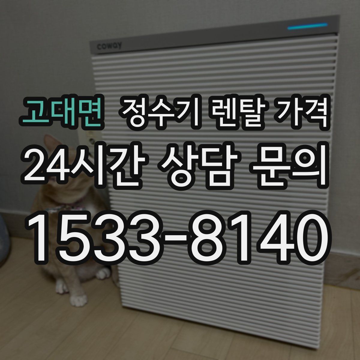 고대면 정수기 렌탈 가격