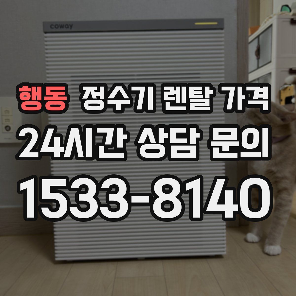 행동 정수기 렌탈 가격