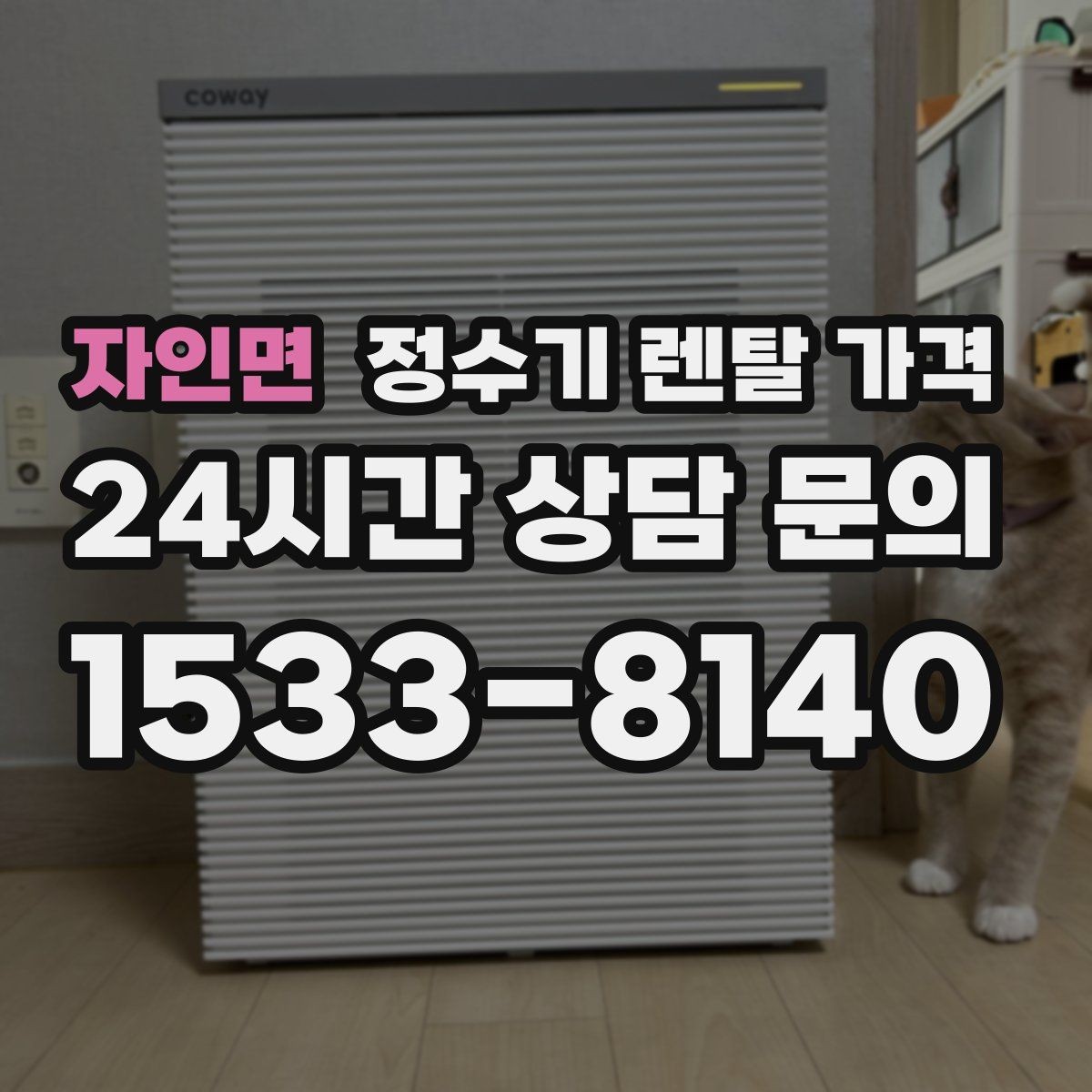 자인면 정수기 렌탈 가격 약정 기간별 차이 정리