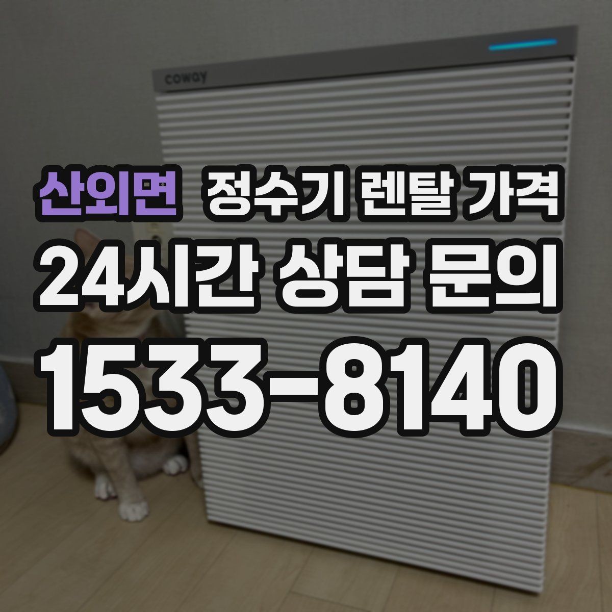 산외면 정수기 렌탈 가격 필터 비용 포함 여부 확인하기