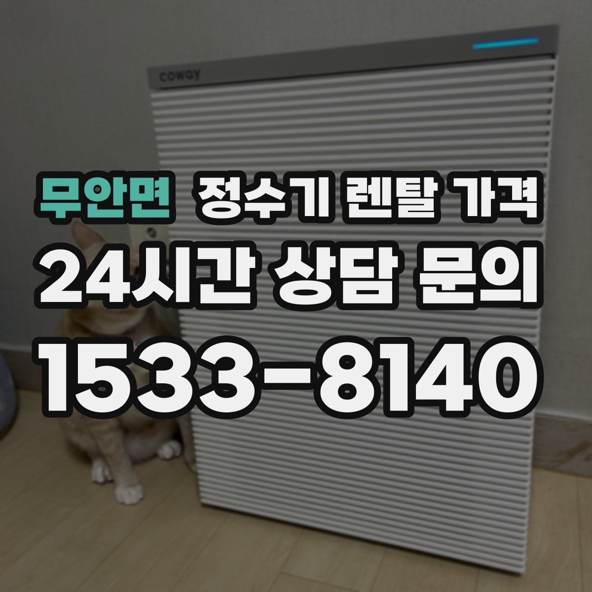 무안면 정수기 렌탈 가격