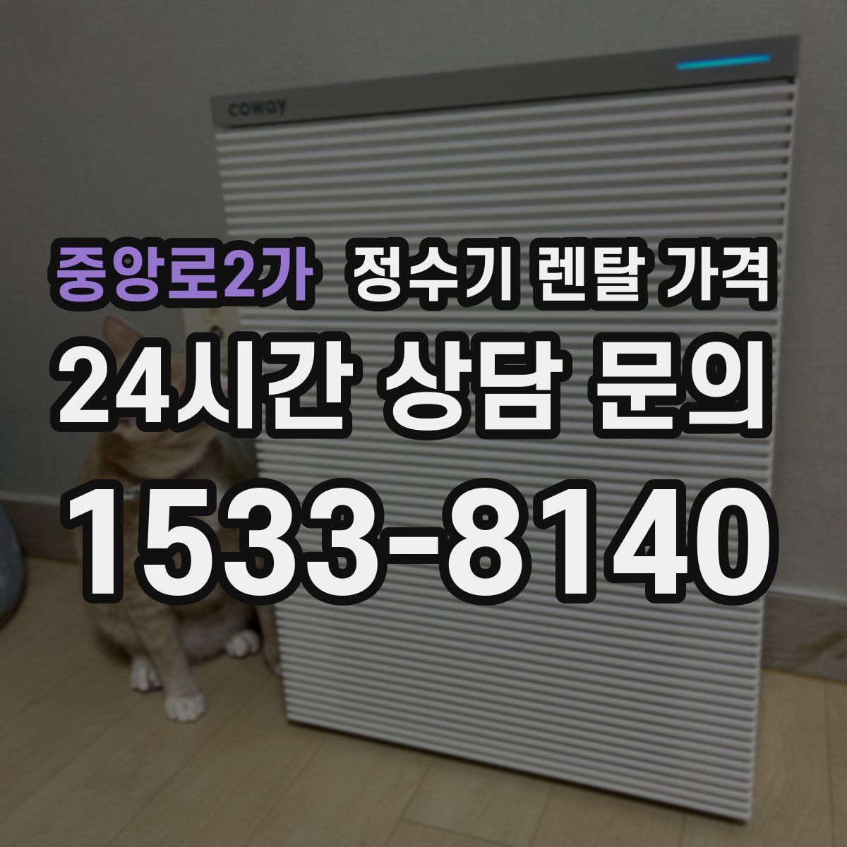중앙로2가 정수기 렌탈 가격