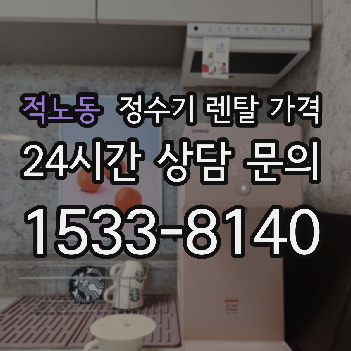 적노동 정수기 렌탈 가격