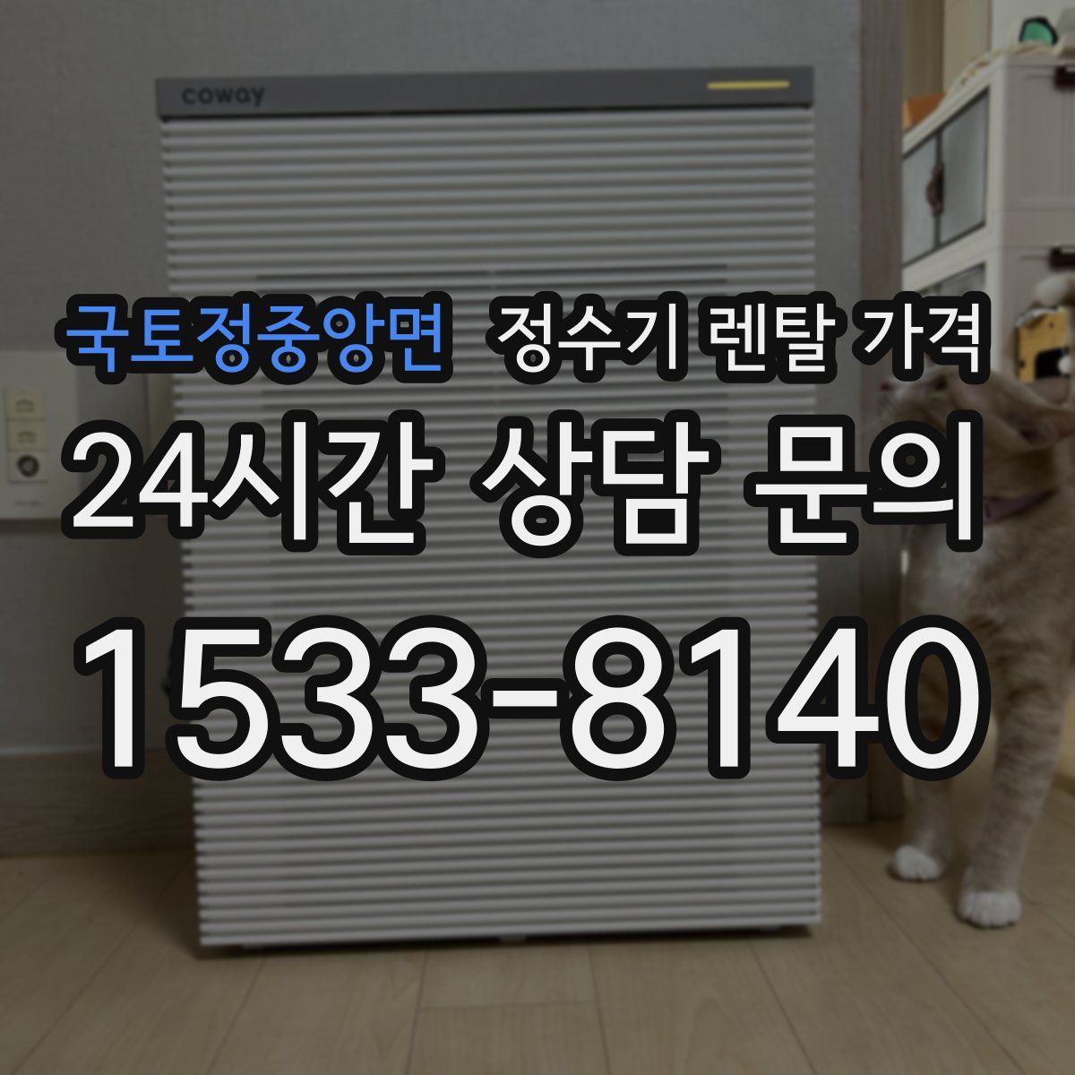 국토정중앙면 정수기 렌탈 가격