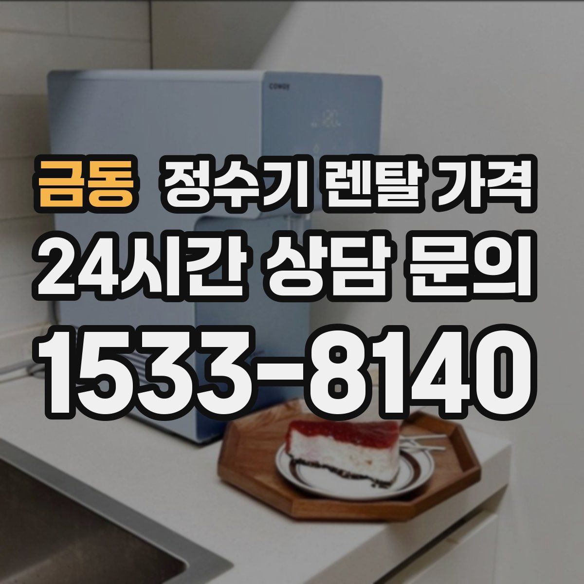 금동 정수기 렌탈 가격