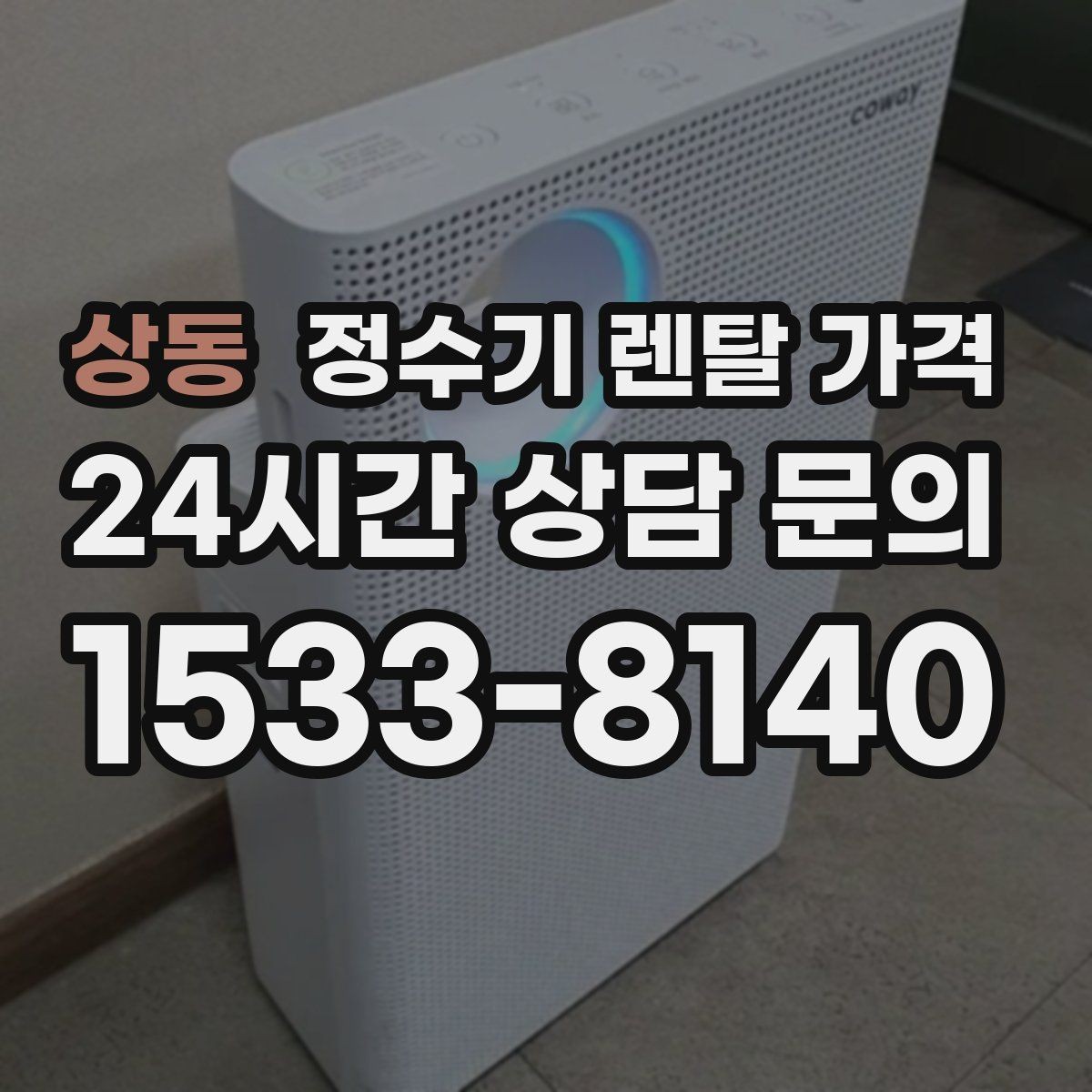 상동 정수기 렌탈 가격 얼음 기능이 있는 모델의 특징
