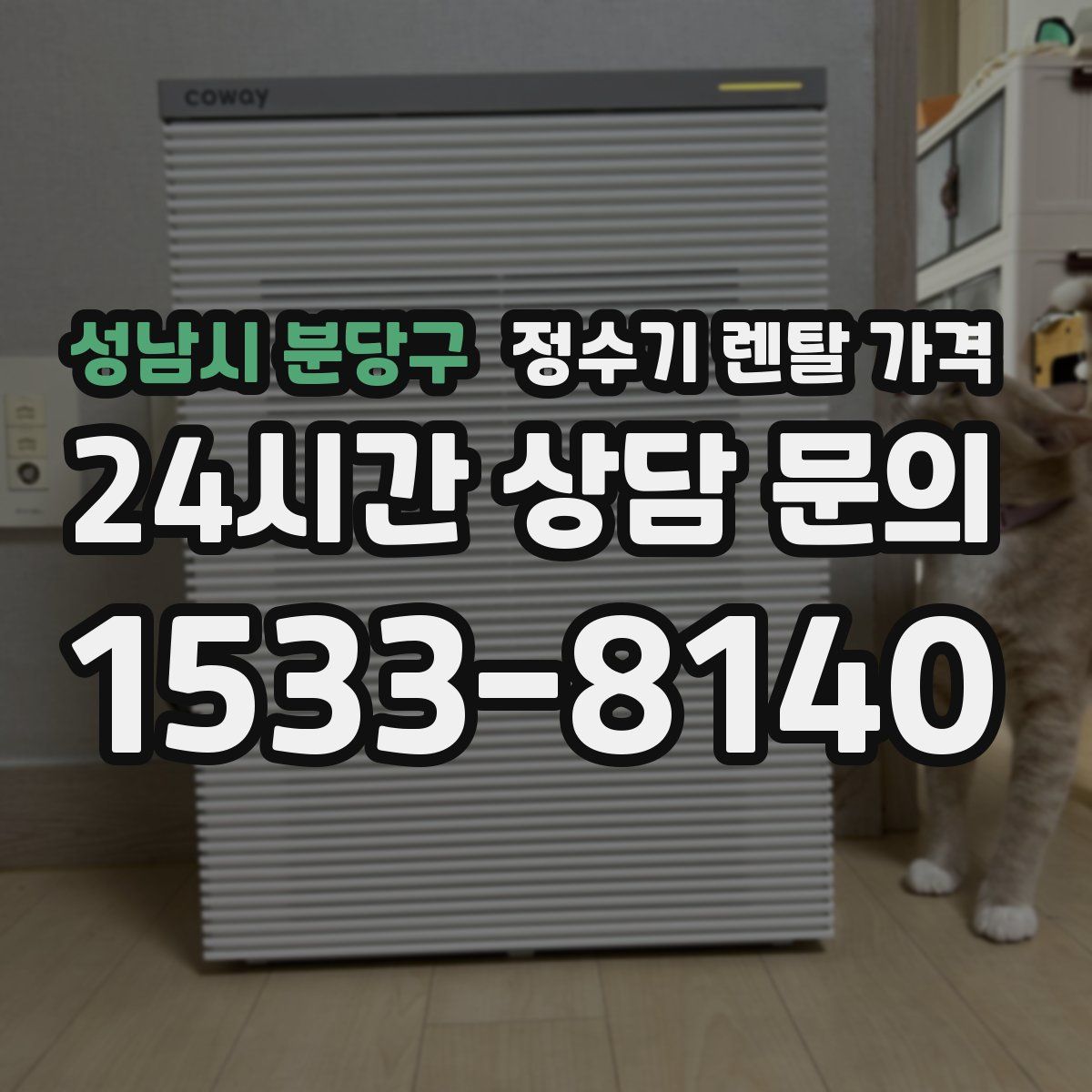 성남시 분당구 정수기 렌탈 가격