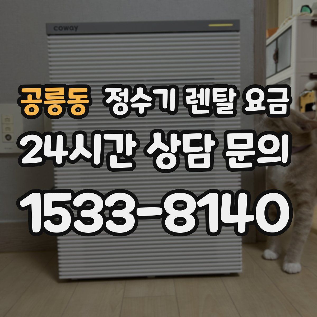 공릉동 정수기 렌탈 요금