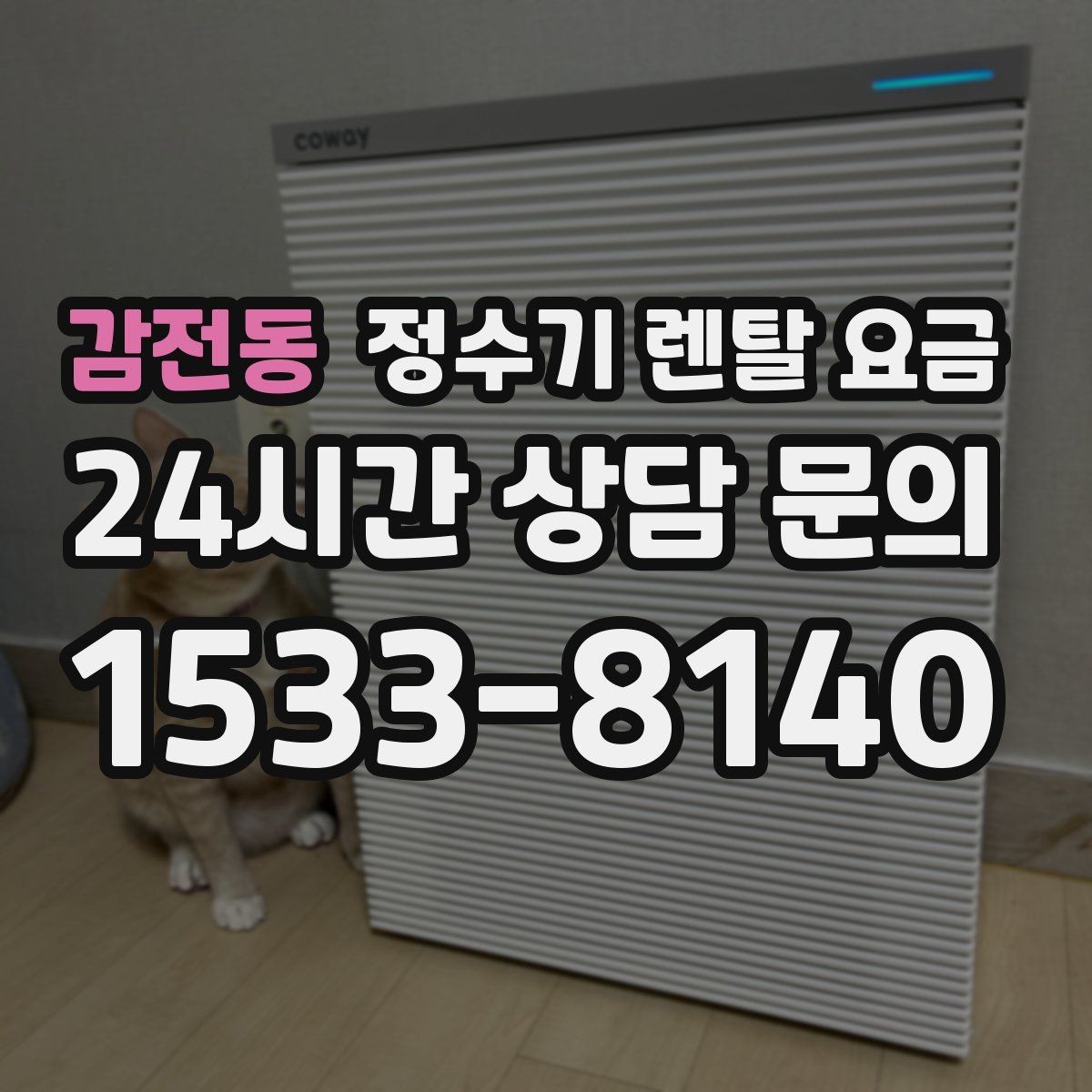 감전동 정수기 렌탈 요금 실속 있게 고르는 핵심 포인트