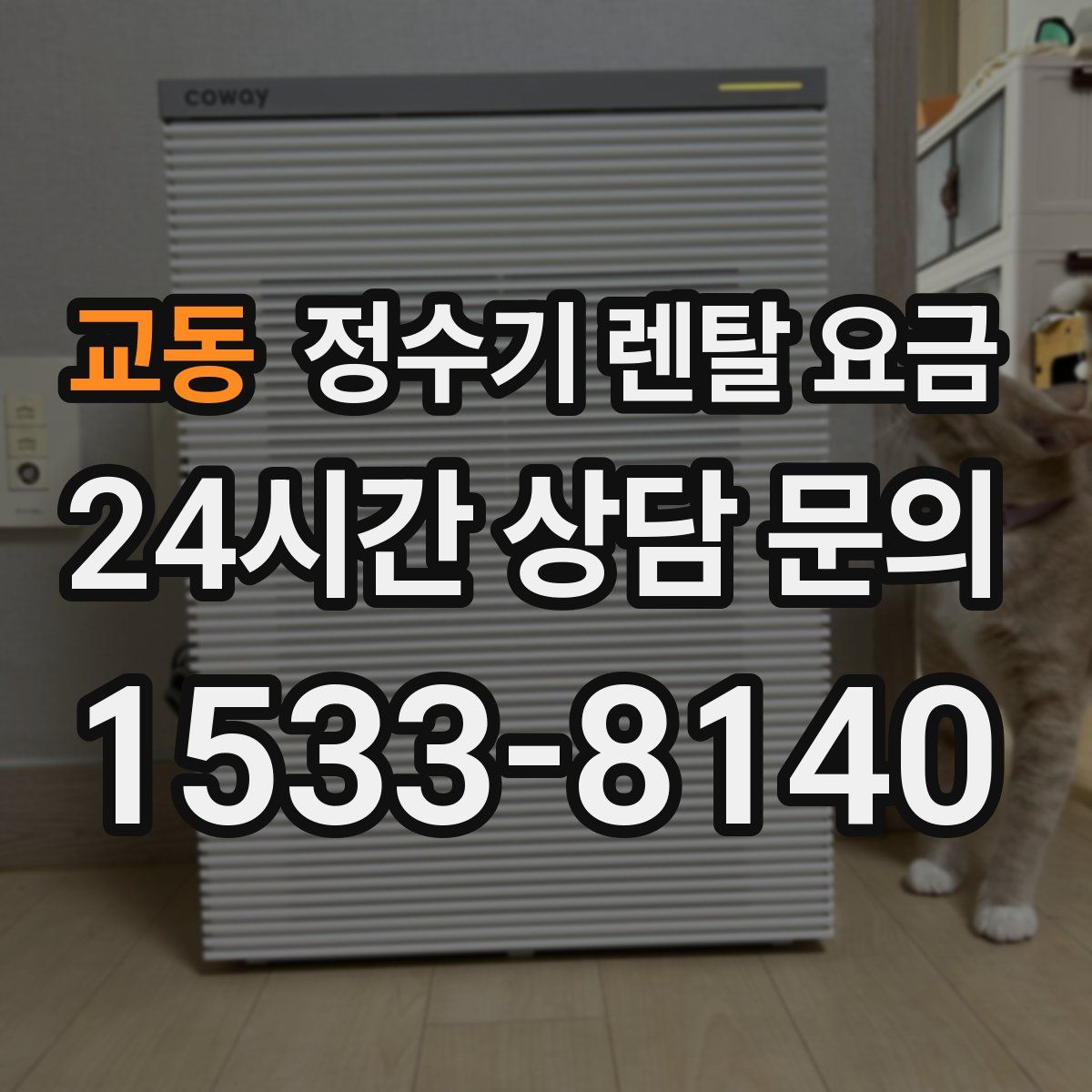 교동 정수기 렌탈 요금