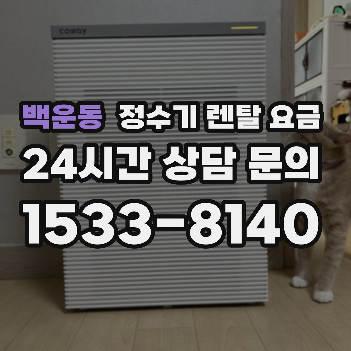 백운동 정수기 렌탈 요금