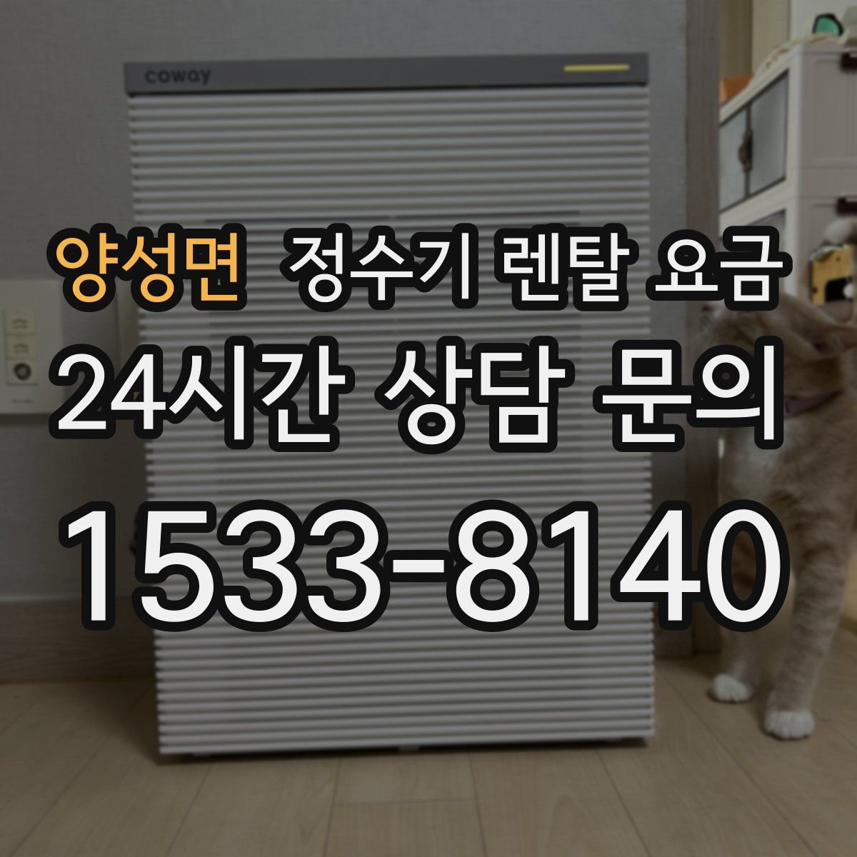 양성면 정수기 렌탈 요금